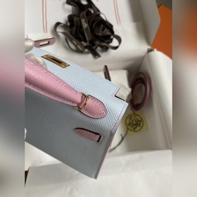 Ручная работа, второе поколение Mini Kelly 19 см, импортная кожа 