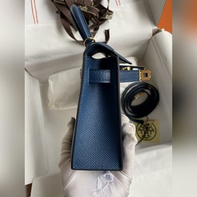 Ручная работа, второе поколение Mini Kelly 19 см, импортная кожа 