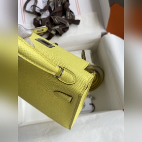 Ручная работа, второе поколение Mini Kelly 19 см, импортная кожа 