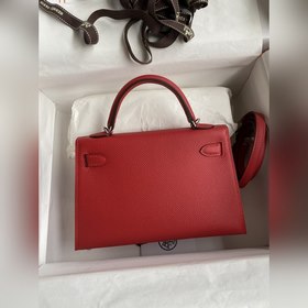 Ручная работа, второе поколение Mini Kelly 19 см, импортная кожа 