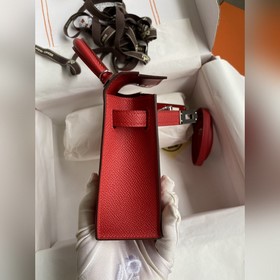 Ручная работа, второе поколение Mini Kelly 19 см, импортная кожа 