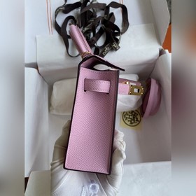 Ручная работа, второе поколение Mini Kelly 19 см, импортная кожа 
