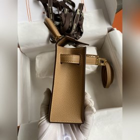 Ручная работа, второе поколение Mini Kelly 19 см, импортная кожа 