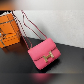 Помада Размер： Hermes Kang 18 см Импортная кожа с тиснением, мед