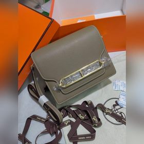 19 см Roulis 【Сумка Hermes Pig Nose】 Оригинальная кожа Evercolor,