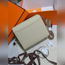 19 см Roulis 【Сумка Hermes Pig Nose】 Оригинальная кожа Evercolor,