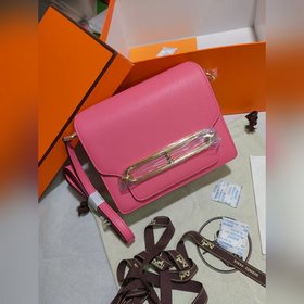 19 см Roulis 【Сумка Hermes Pig Nose】 Оригинальная кожа Evercolor,