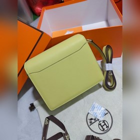 19 см Roulis 【Сумка Hermes Pig Nose】 Оригинальная кожа Evercolor,