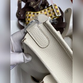 В наличии： Evelyn 28 см, импортная кожа TC, молочный белый, сереб