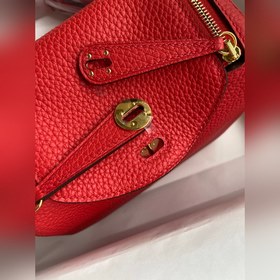 Мини Линди 19 см, оригинальная кожа TC [красный флаг] Золотая зас