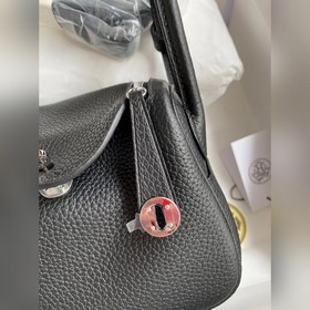 Мини Линди 19 см, оригинальная кожа TC, серебряная застежка Синх