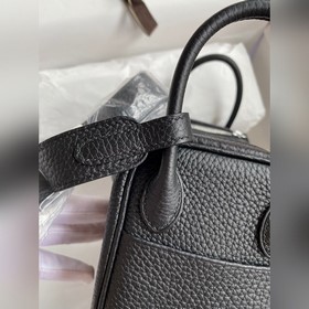 Мини Линди 19 см, оригинальная кожа TC, серебряная застежка Синх