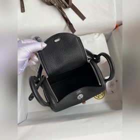 Мини Линди 19 см, оригинальная кожа TC, серебряная застежка Синх