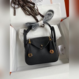 Мини Линди 19 см, оригинальная кожа TC, золотая застежка Синхрон