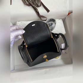 Мини Линди 19 см, оригинальная кожа TC, золотая застежка Синхрон
