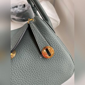 Мини Линди 19 см, оригинальная кожа TC [Абрикосовый зеленый] Золо