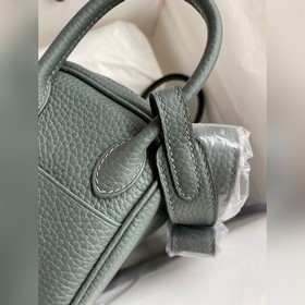 Мини Линди 19 см, оригинальная кожа TC [Абрикосовый зеленый] Золо