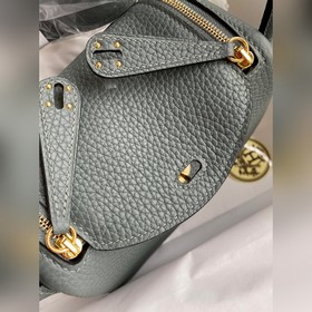 Мини Линди 19 см, оригинальная кожа TC [Абрикосовый зеленый] Золо