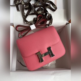 В наличии： Kang Small 19 см, импортная кожа Epsom, розовый цвет,