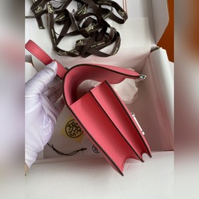 В наличии： Kang Small 19 см, импортная кожа Epsom, розовый цвет, 