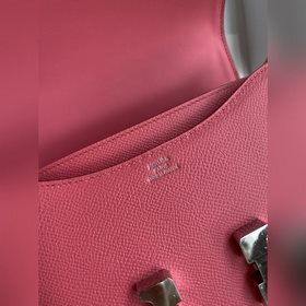 В наличии： Kang Small 19 см, импортная кожа Epsom, розовый цвет, 