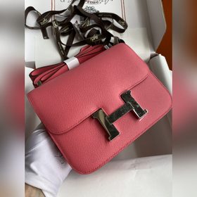 В наличии： Kang Small 19 см, импортная кожа Epsom, розовый цвет, 