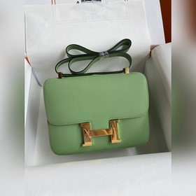 Канкан, большой, 24 см, импортный кожаный чехол, маслянисто-зелен