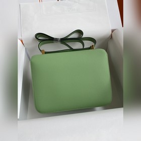 Канкан, большой, 24 см, импортный кожаный чехол, маслянисто-зелен