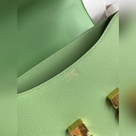 Канкан, большой, 24 см, импортный кожаный чехол, маслянисто-зелен