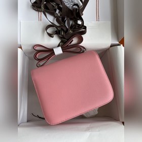 Корнет Kang 19 см, импортная кожа Epsom, молочный цвет, серебряна