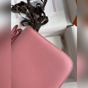 Корнет Kang 19 см, импортная кожа Epsom, молочный цвет, серебряна