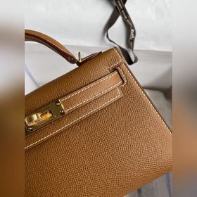В наличии： Mini Kelly 2-го поколения, 19 см, импортная кожа Epso