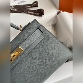 В наличии： Mini Kelly второго поколения, 19 см, импортная кожа E
