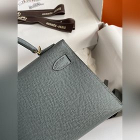 В наличии： Mini Kelly второго поколения, 19 см, импортная кожа E