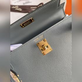 В наличии： Mini Kelly второго поколения, 19 см, импортная кожа E
