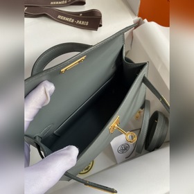 В наличии： Mini Kelly второго поколения, 19 см, импортная кожа E