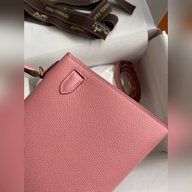 Mini Kelly второго поколения, 19 см, импортная кожа Epsom, цвет «