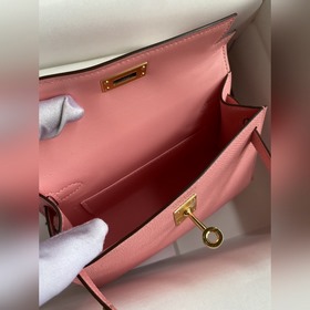 Mini Kelly второго поколения, 19 см, импортная кожа Epsom, цвет «