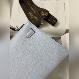 Mini Kelly второго поколения, 19 см, импортная кожа Epsom, туманн