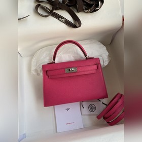 В наличии： Mini Kelly второго поколения, 19 см, импортная кожа E