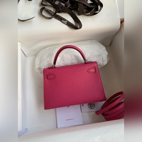 В наличии： Mini Kelly второго поколения, 19 см, импортная кожа E