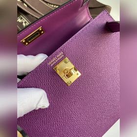 Вторая генерация Mini Kelly 19 см, импортная кожа Epsom, ассортим