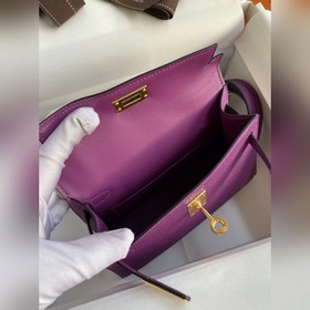 Вторая генерация Mini Kelly 19 см, импортная кожа Epsom, ассортим