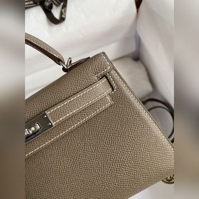 Mini Kelly второго поколения, 19 см, импортная кожа Epsom, цвет «