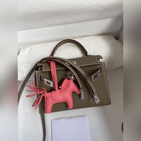 Mini Kelly второго поколения, 19 см, импортная кожа Epsom, цвет «
