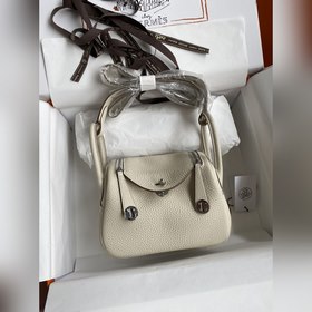 В наличии： полуручная сумка Mini Lindy 19 см, импортная кожа TC,