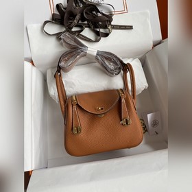 В наличии： полуручная сумка Mini Lindy 19 см, импортная кожа TC,