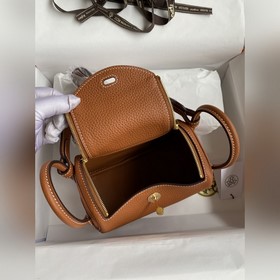 В наличии： полуручная сумка Mini Lindy 19 см, импортная кожа TC, 