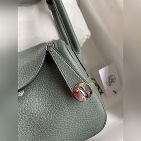 В наличии： полуручная сумка Mini Lindy 19 см, импортная кожа TC, 