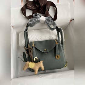 В наличии： полуручная сумка Mini Lindy 19 см, импортная кожа TC, 